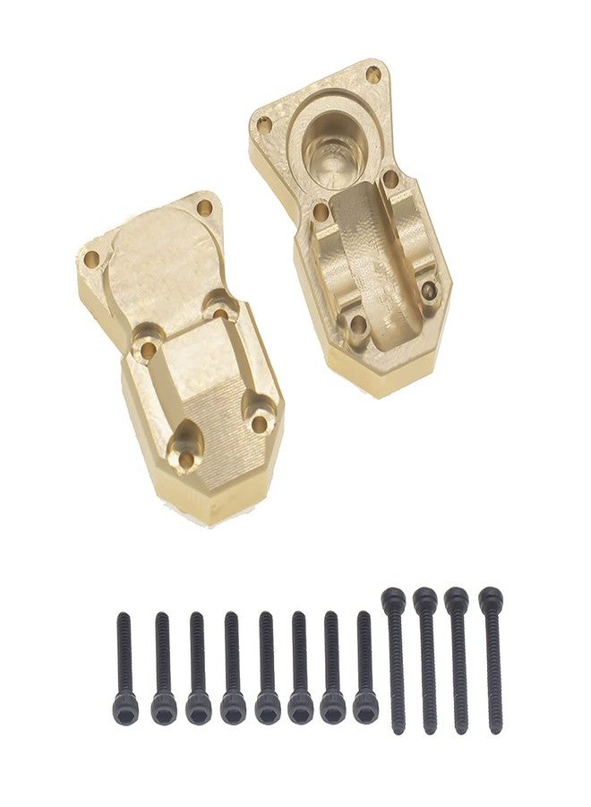 GTHELE 2Pcs Brass Diff Cover Front&Rear Bridge Axle Cover for 1/24 Axial SCX24 AXI90081 AXI00001 AXI00002 AXI00005 AXI00006RC Crawler Car - Image 1